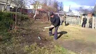 Рубанул с плеча! - смотреть видео (0:27)