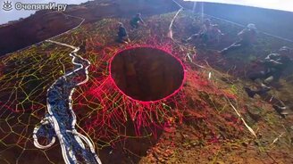 Огромный гамак над пропастью - смотреть видео (1:34)