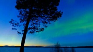 Северное сияние - смотреть видео (1:55)