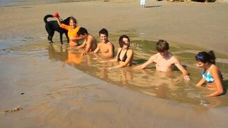 Зыбучий песок озера Мичиган - смотреть видео (0:37)