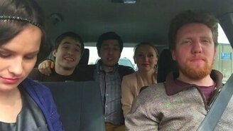 Разлечение в пробке для компании - смотреть видео (1:37)