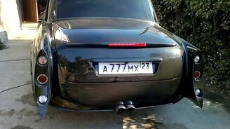 Видоизменённая Волга Газ-21 - смотреть видео (0:47)