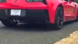 Прощай, новый Корветт! - смотреть видео (0:15)