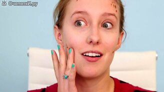 Девушки красятся наощупь - смотреть видео (2:09)