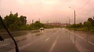 Удачное завершение ДТП - смотреть видео (0:23)