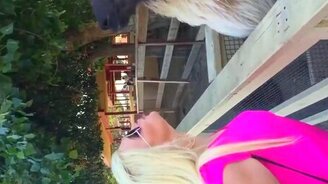 Лама против блондинки - смотреть видео (0:16)