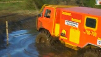 ГАЗ-66 - настоящий аттракцион! - смотреть видео (2:00)