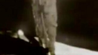 Высадка американцев на Луну - смотреть видео (0:34)