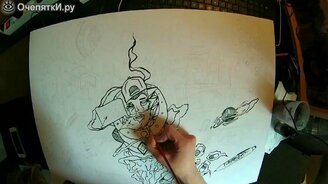 Абстракции на бумаге - смотреть видео (1:42)