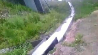 Суровая водная горка - смотреть видео (0:21)