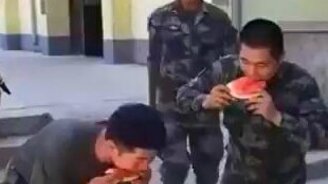 Мастер поедания арбуза - смотреть видео (0:11)