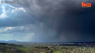 Интересная съёмка грозы - смотреть видео (1:16)