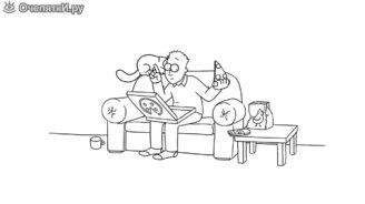 Кот Саймона и пицца - смотреть видео (1:40)