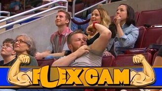 Девушка перещеголяла мужика в бицепсах - смотреть видео (1:07)