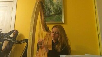 Мурка на арфе - смотреть видео (1:17)