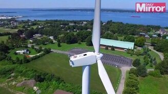 Отдых на ветрогенераторе - смотреть видео (1:31)