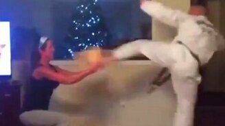 Жена, подержи доски! - смотреть видео (0:16)