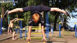 Гибкий и сильный рыжий парень - смотреть видео (1:47)