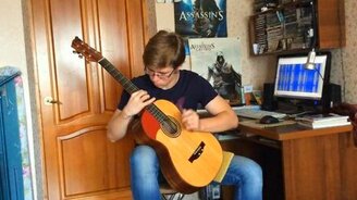 We Will Rock You на гитаре - смотреть видео (1:54)