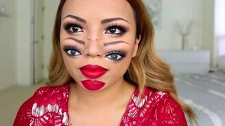 Самый страшный макияж - смотреть видео (3:59)