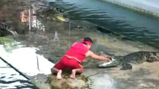 Опасный момент на опасной работе - смотреть видео (0:16)