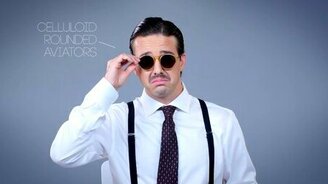История столетней моды на мужские очки - смотреть видео (2:26)