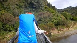 Неосторожные туристы на мосту - смотреть видео (1:40)