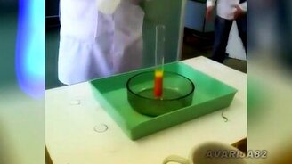 Эффектный и забавный химический опыт - смотреть видео (1:11)