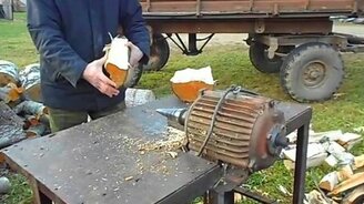 Винтовой дровокол - смотреть видео (3:40)