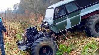 УАЗ на базе ГАЗ-66 - смотреть видео (8:03)