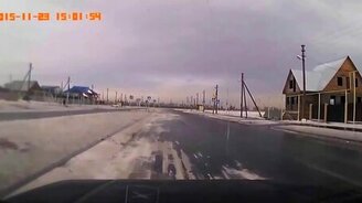 Идеальный гололёд! - смотреть видео (0:41)