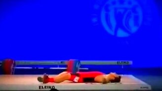 Тяжело быть тяжелоатлетом - смотреть видео (1:11)