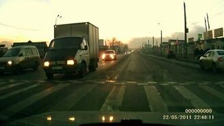 Эмоции доброго водителя - смотреть видео (0:37)