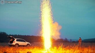 Одновременный поджог 1000 бенгальских огней - смотреть видео (3:32)