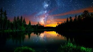 Вечерняя и ночная красота природы - смотреть видео (4:27)