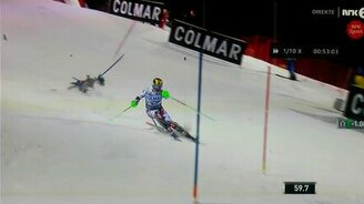 Дрон чуть не пришиб спортсмена - смотреть видео (0:44)