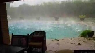 Вот это град - смотреть видео (1:30)