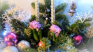 Белочка у новогодней ёлки - смотреть видео (2:38)