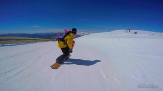 Девчушки в 3 года на сноуборде - смотреть видео (3:53)