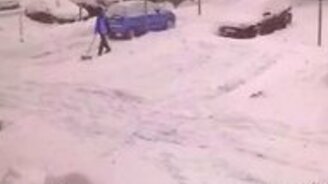 Наконец, пришёл наш дворник! - смотреть видео (0:48)