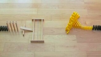 Сборка домино-трюков - смотреть видео (3:30)