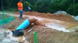 Выбило застарелую пробку - смотреть видео (0:30)