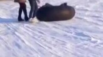 Когда есть желание экстрима и нет мозгов - смотреть видео (0:39)