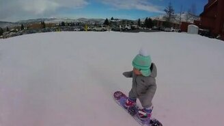 В год встаём на сноуборд! - смотреть видео (0:22)