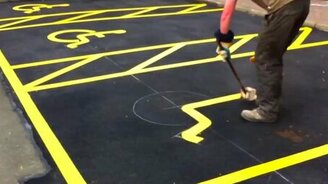 Мастерская работа разметчика - смотреть видео (1:35)