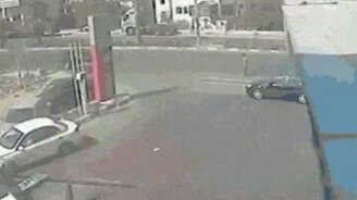 Натворил дел на дороге - смотреть видео (0:18)