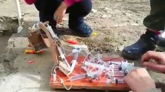 Эмулятор ковша экскаватора - смотреть видео (1:28)