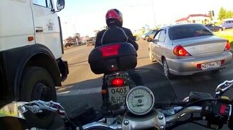 Приветливые мотоциклисты - смотреть видео (1:20)