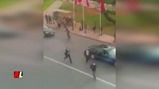 Внезапно остановил кортеж - смотреть видео (0:29)