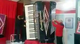 Огромный аккордеон - смотреть видео (0:39)